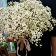 Bouquet de mariée bohème chic gypsophile Hé fleur et moi fleuriste de Valenciennes